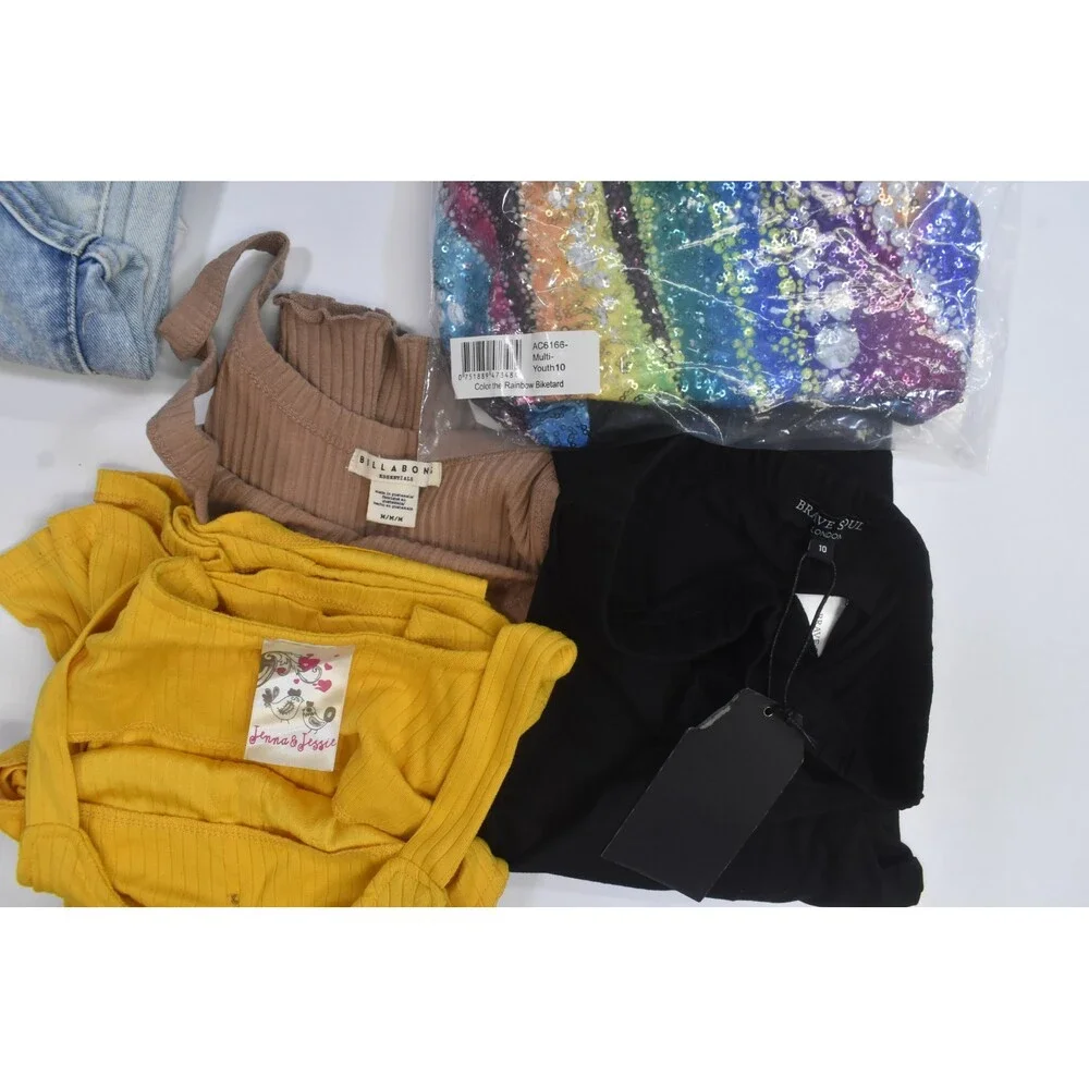 Wholesale Bulk Lot Of 10 Girls Size Large 10/12 Mixed Season Tops Bottoms